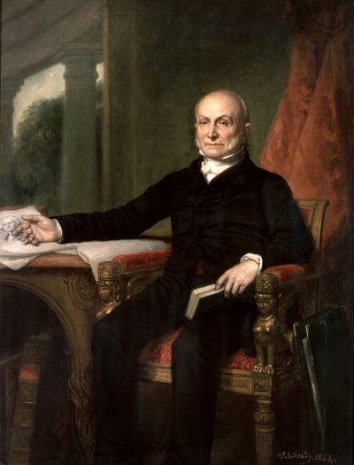 Painting of John Quincy Adams.