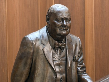 Statue of Winston Churchill.