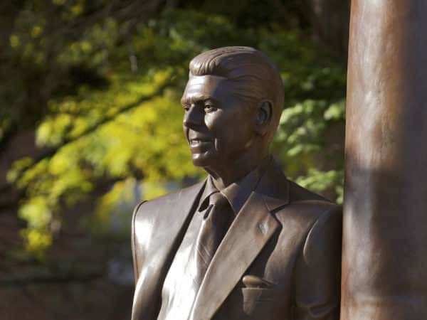 Statue of Ronald Reagan.
